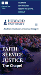 Mobile Screenshot of chapel.howard.edu