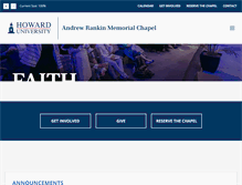 Tablet Screenshot of chapel.howard.edu
