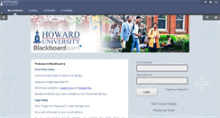 Desktop Screenshot of blackboard.howard.edu