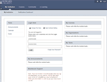 Tablet Screenshot of blackboard.howard.edu