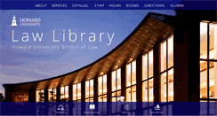 Desktop Screenshot of library.law.howard.edu