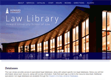 Tablet Screenshot of library.law.howard.edu